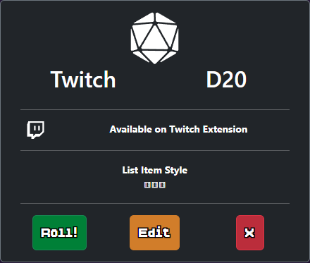 Twitch Enabled Config